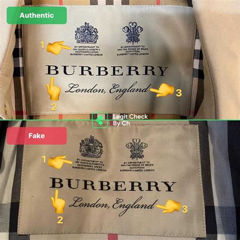 fake vs real burberry authentic|burberry trench authenticity check.